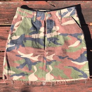 Urban Outfitters camouflage mini skirt